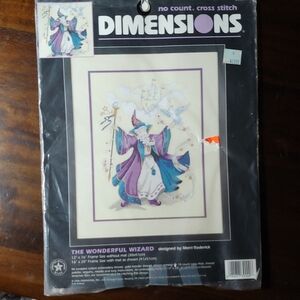 Dimensions Wizard Cross Stitch Kit - Purple and Blue